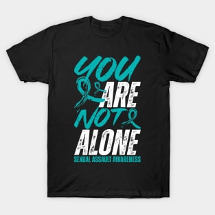 You're Not Alone Sexual Assault Awareness T-Shirt